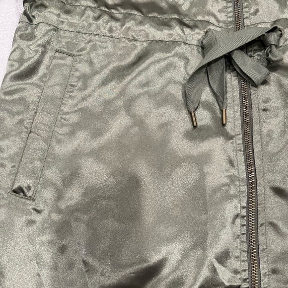 [XS]GAP Greenway Longline Satin Bomber Utility Jacket Women’s NWOT - Picture 4 of 11